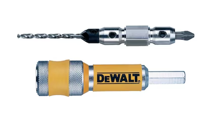 DeWalt DT7601-XJ - Sistema "Flip & Drive" completo Nº 8 con conector, avellanador, broca piloto de 4 mm y punta de atornillar Pz2