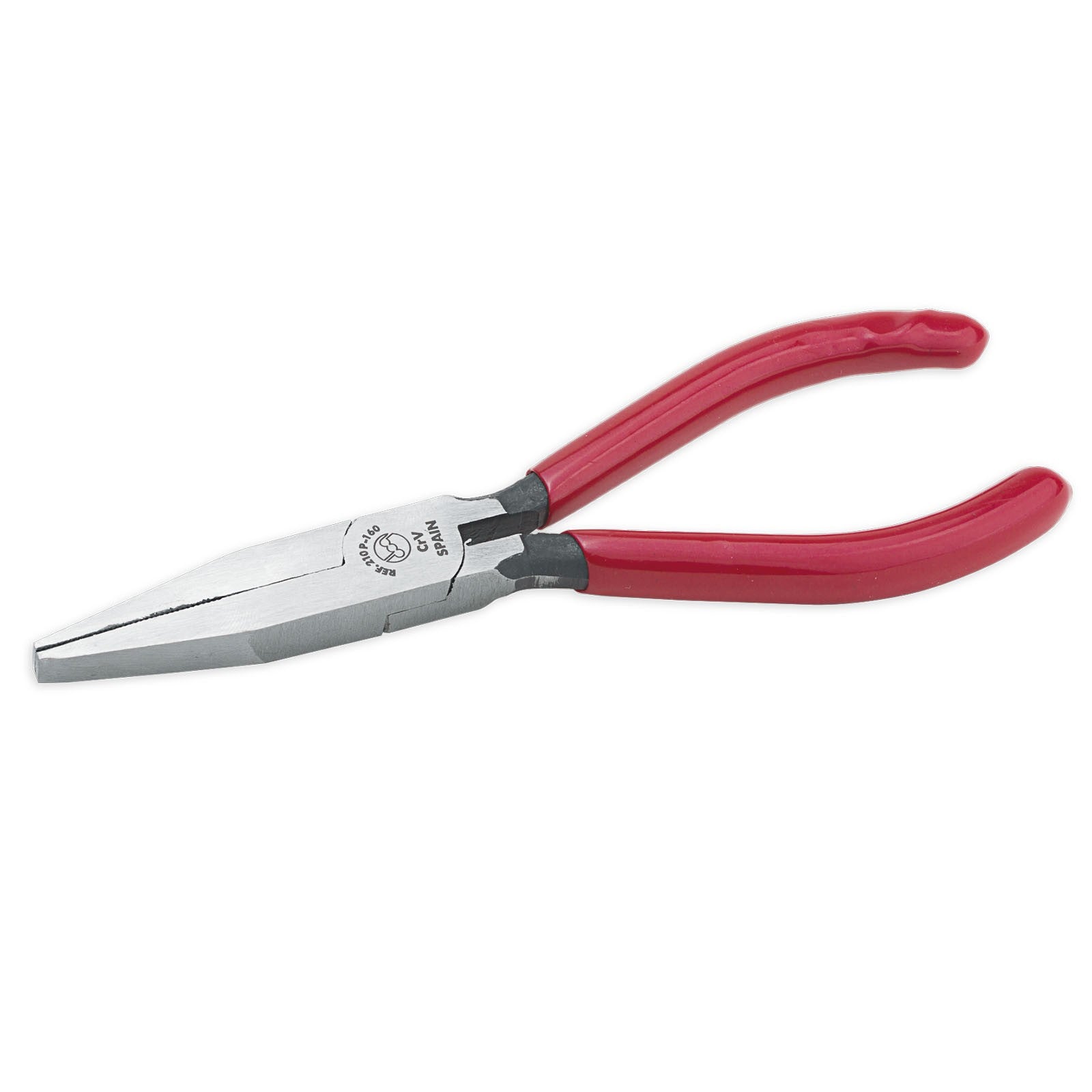 Dogher 210P-160 - Alicate Profesional de Punta Alargada Plana Mango PVC 160mm