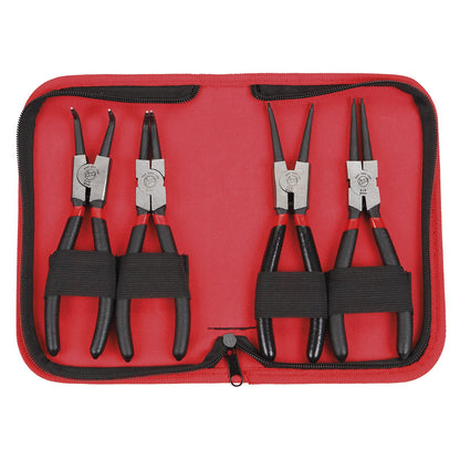 Dogher 220-002 - Juego 4 Alicates Seeger 180mm en Estuche de Cremallera