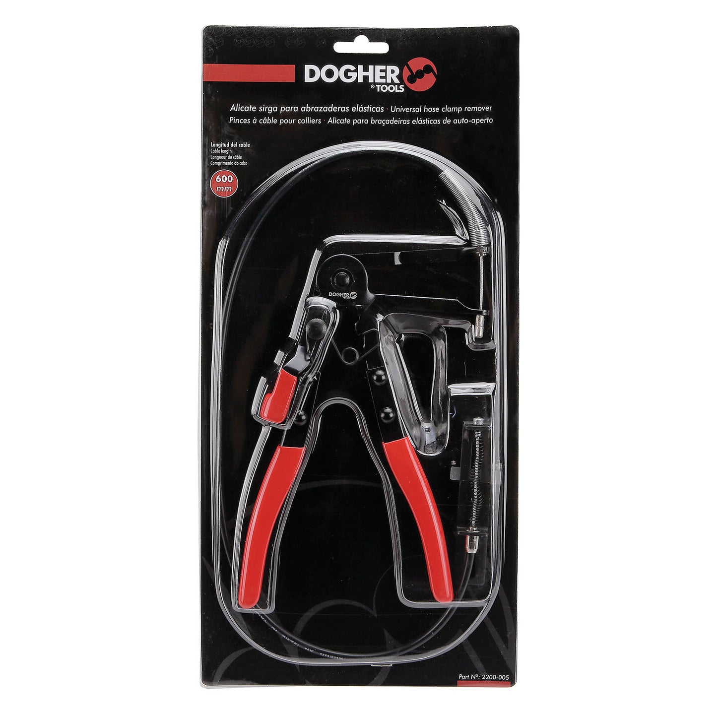 Dogher 2200-005 - Alicate Sirga para Abrazaderas Elásticas 10-63mm