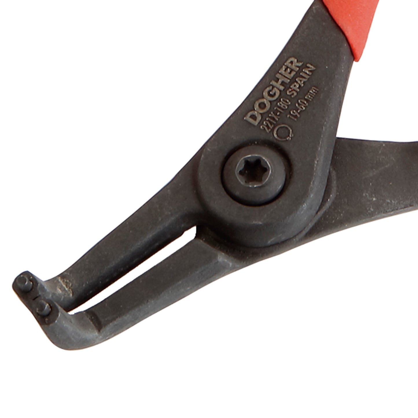 Dogher 221X-155C - Alicate Seeger Pro Bocas Curvas Arandela Exterior 130mm Colgador