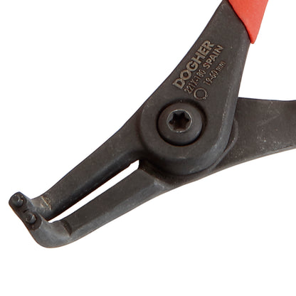 Dogher 221X-155C - Alicate Seeger Pro Bocas Curvas Arandela Exterior 130mm Colgador