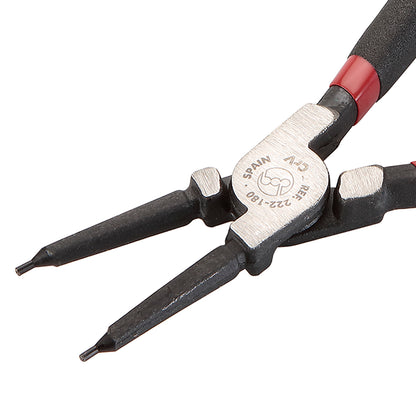 Dogher 222-180C - Alicates Seeger Bocas Rectas Arandela Interior 180mm Colgador