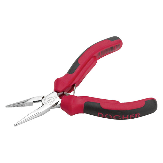 Dogher 227-125 - Mini Alicate Profesional de Bocas Semirredondas con Corte 125mm