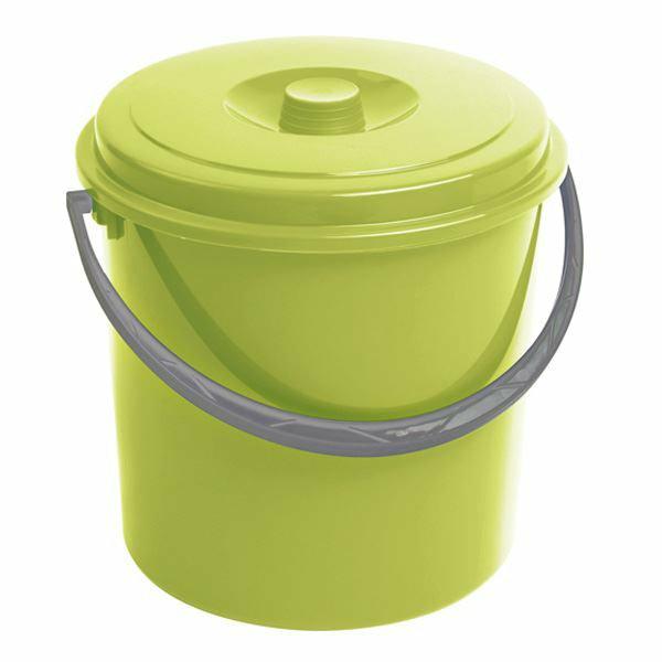 Curver Cubo 12L con tapa verde 235237 CURVER