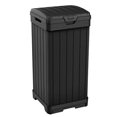 Keter Baltimore - Cubo de Basura (plástico, 125 L, 87,4 cm), Color Negro