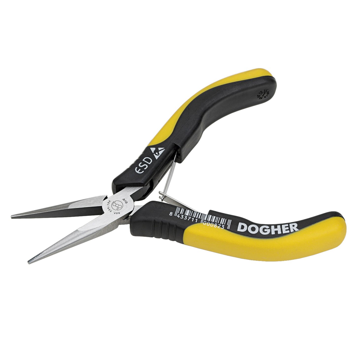 Dogher 239-125 - Mini Alicate Bocas Semirredondas sin Corte ESD 125mm