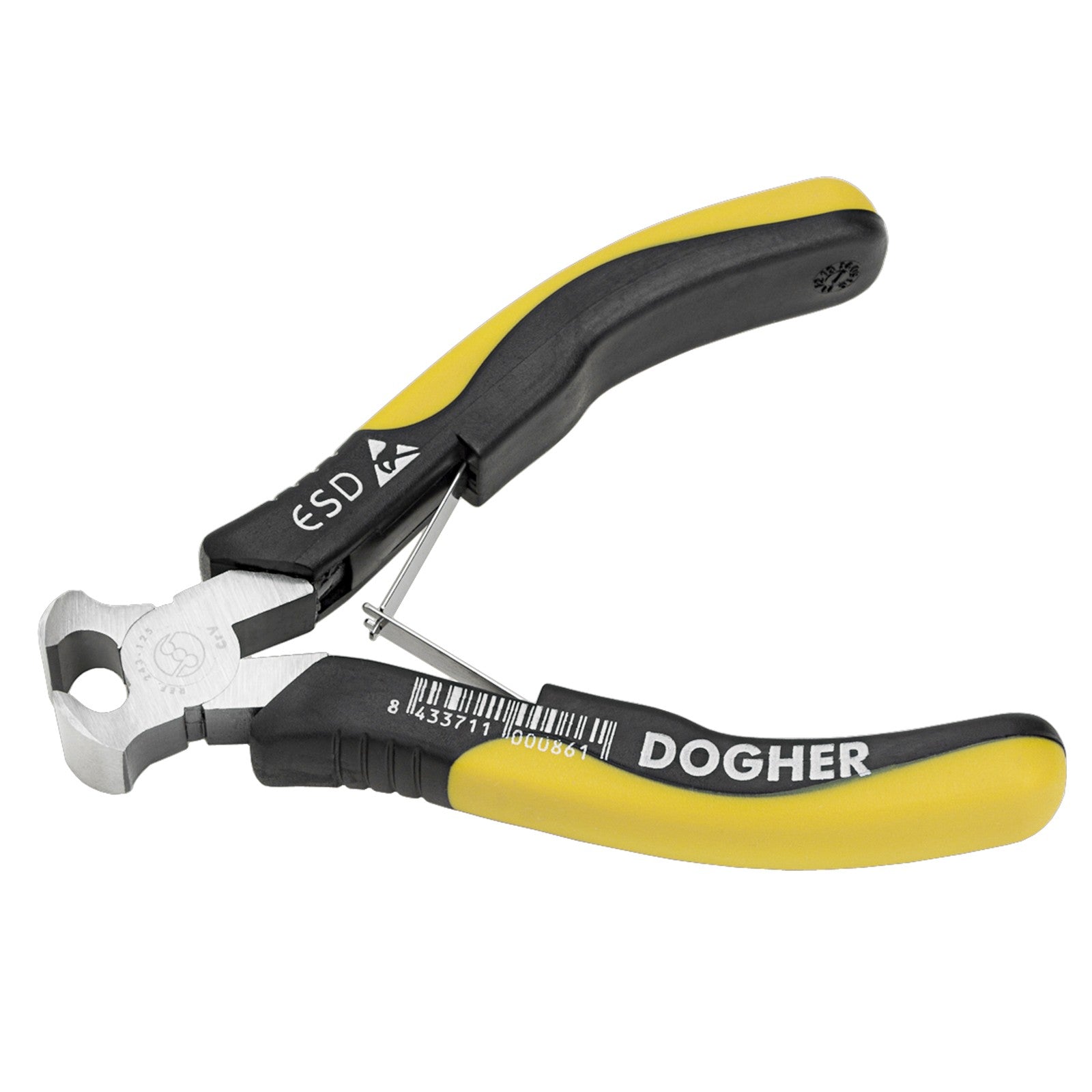 Dogher 243-125C - Mini Alicate Corte Frontal ESD 125mm Colgador