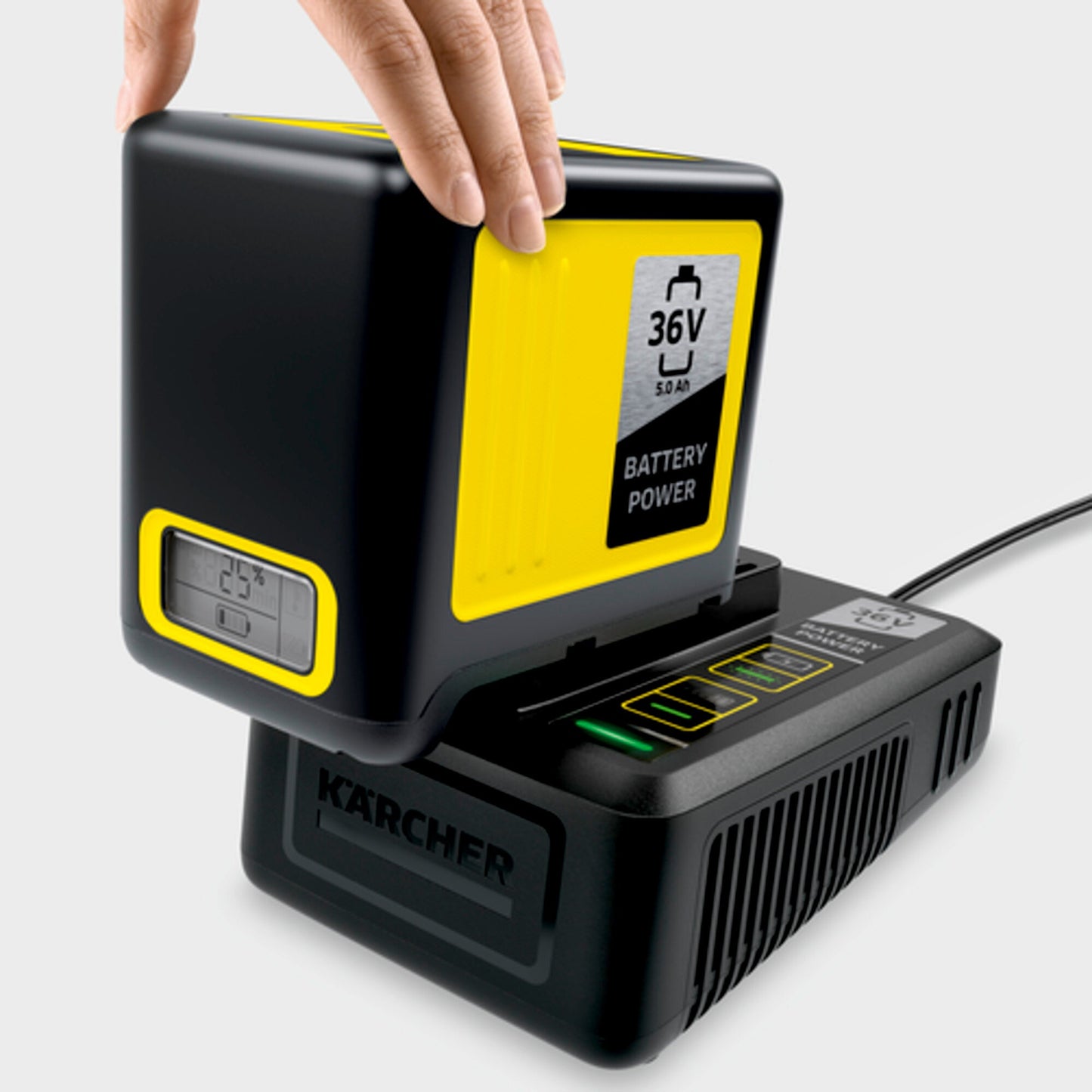 Kärcher 2.445-065.0 - Cargador y batería de 36 V 5.0 Ah