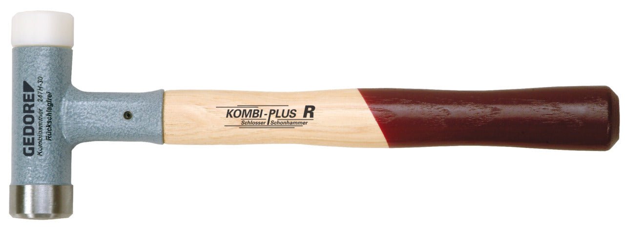 247 H - Martillos antirrebote KOMBI+ con mango de madera de nogal - Ferrotecnia