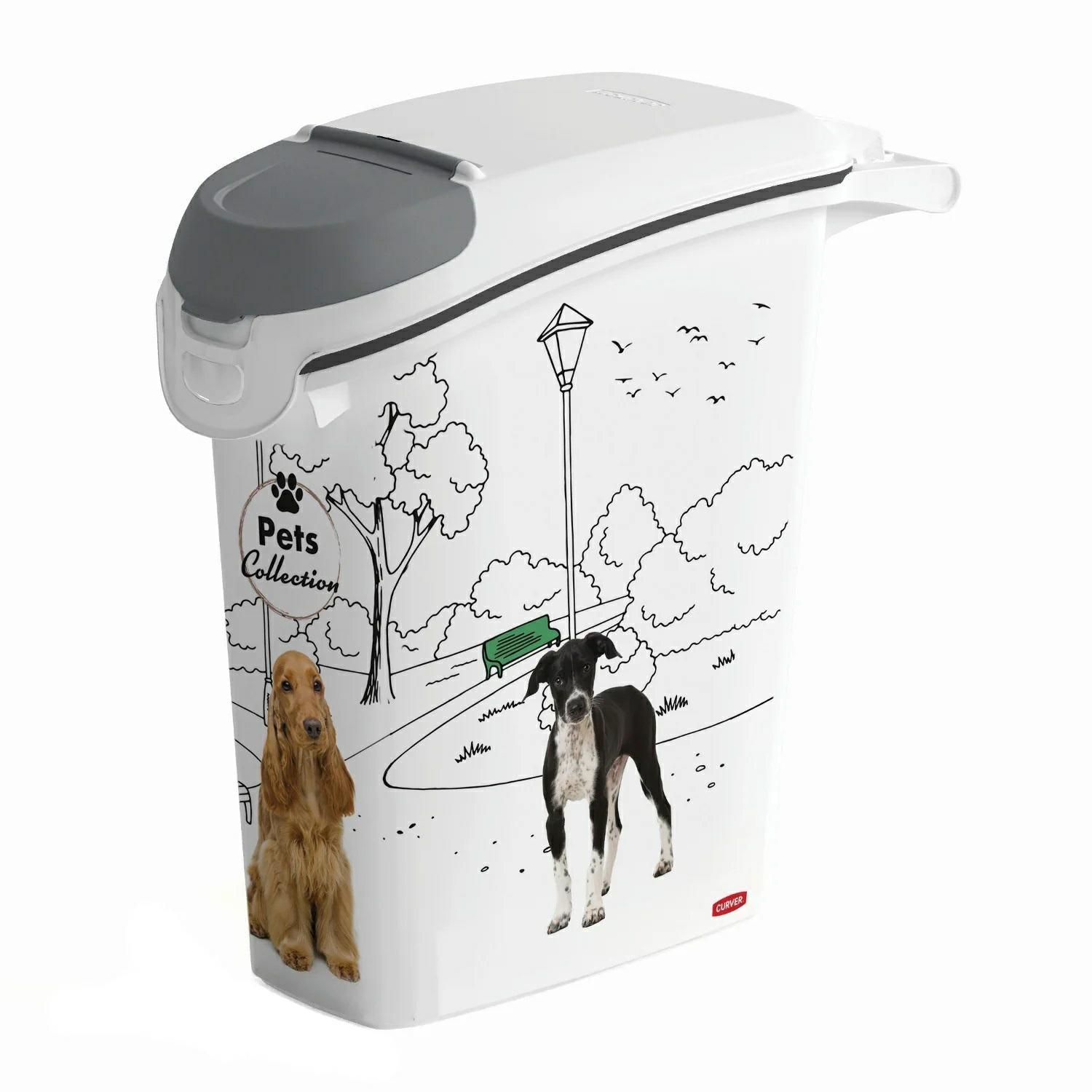 Caja de almacenamiento de comida para perros Curver PetLife de 10 kg
