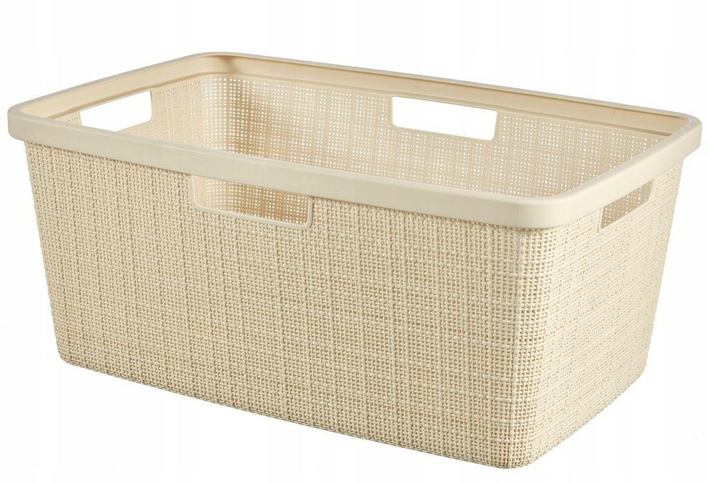 Curver yute - Cesta para ropa (46 L, 59,4 x 39,4 x 25 cm), color rosa