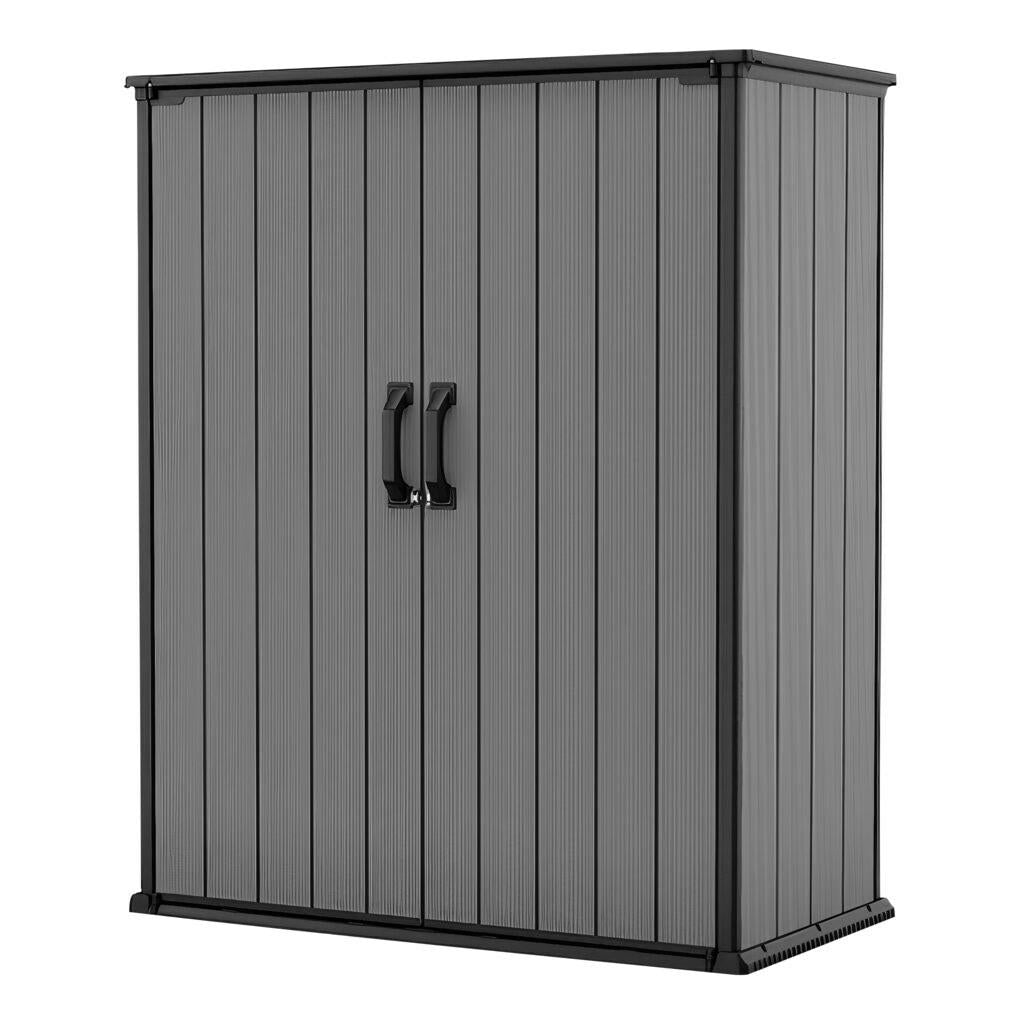 Keter Premier Tall - Caseta armario de jardin 140 x 73,6 x 170,4 cm