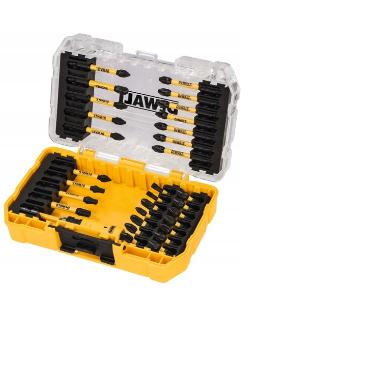 DEWALT DT70739T-QZ - Toughcase: Juego de 31 piezas, Puntas de atornillador FLEXTORQ, Extracción/Retención de brocas rápida y fácil, Estuche de Almacenamiento TSTAK