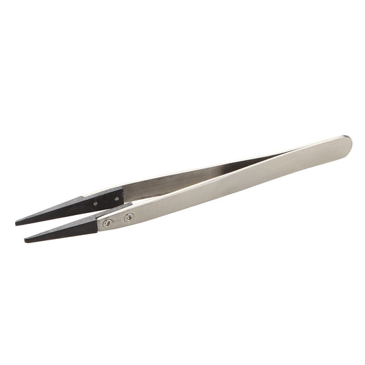 Dogher 260-002 - Pinzas ESD Puntas Planas de Fibra de Carbono 130mm
