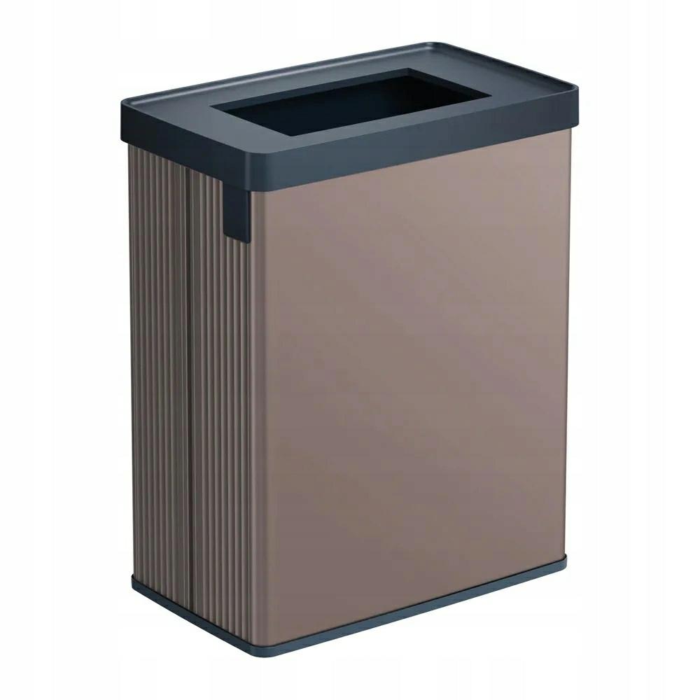 Curver Keter Verto - Cubo de basura de reciclaje con doble compartimento, diseño elegante, reciclable, ideal para baño, salón u oficina, capacidad 54 litros, rosa perla