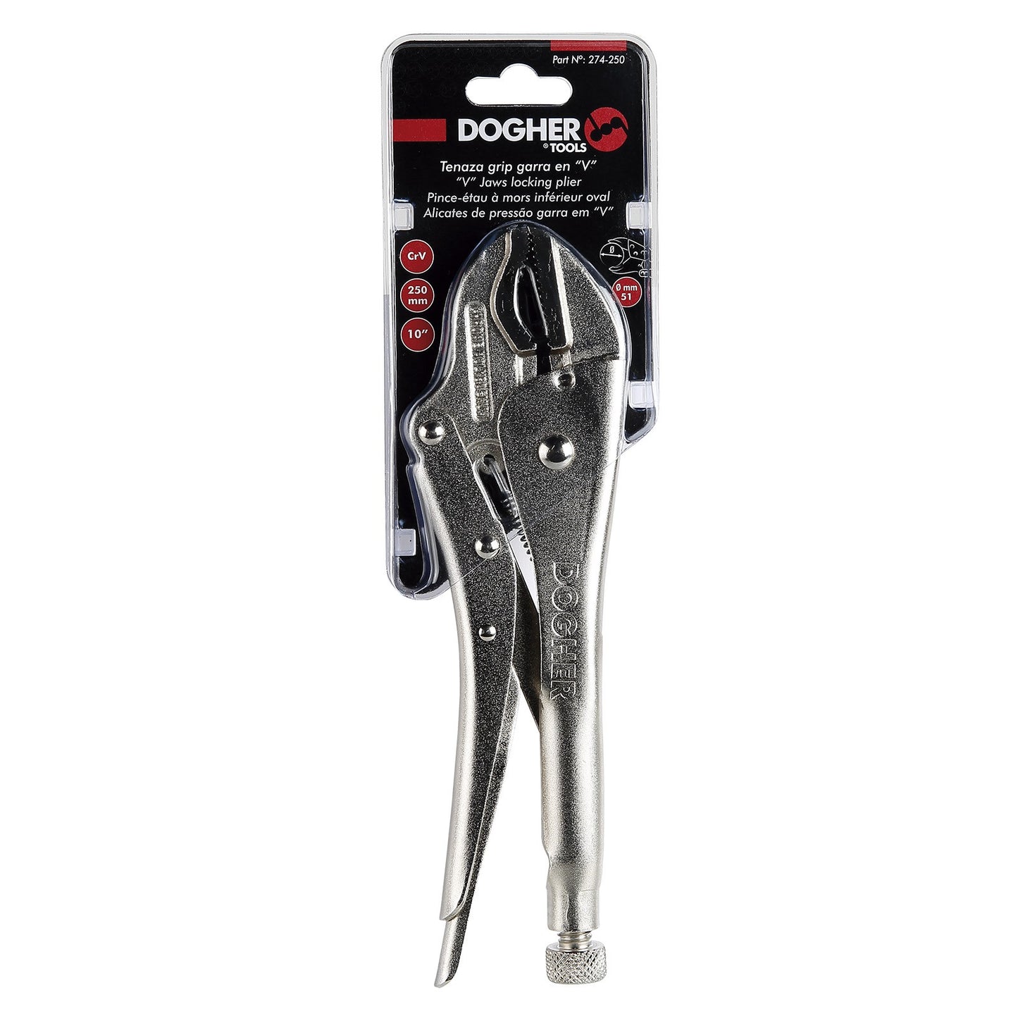 Dogher 274-250 - Tenaza Grip Garra en “V” 250mm
