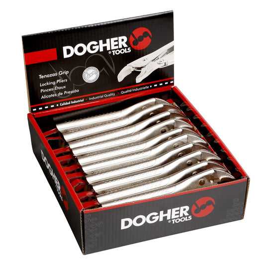 Dogher 275-010J - Expositor Mostrador de 10 Tenazas Grip AUTOMATIC Autoajustables 220mm