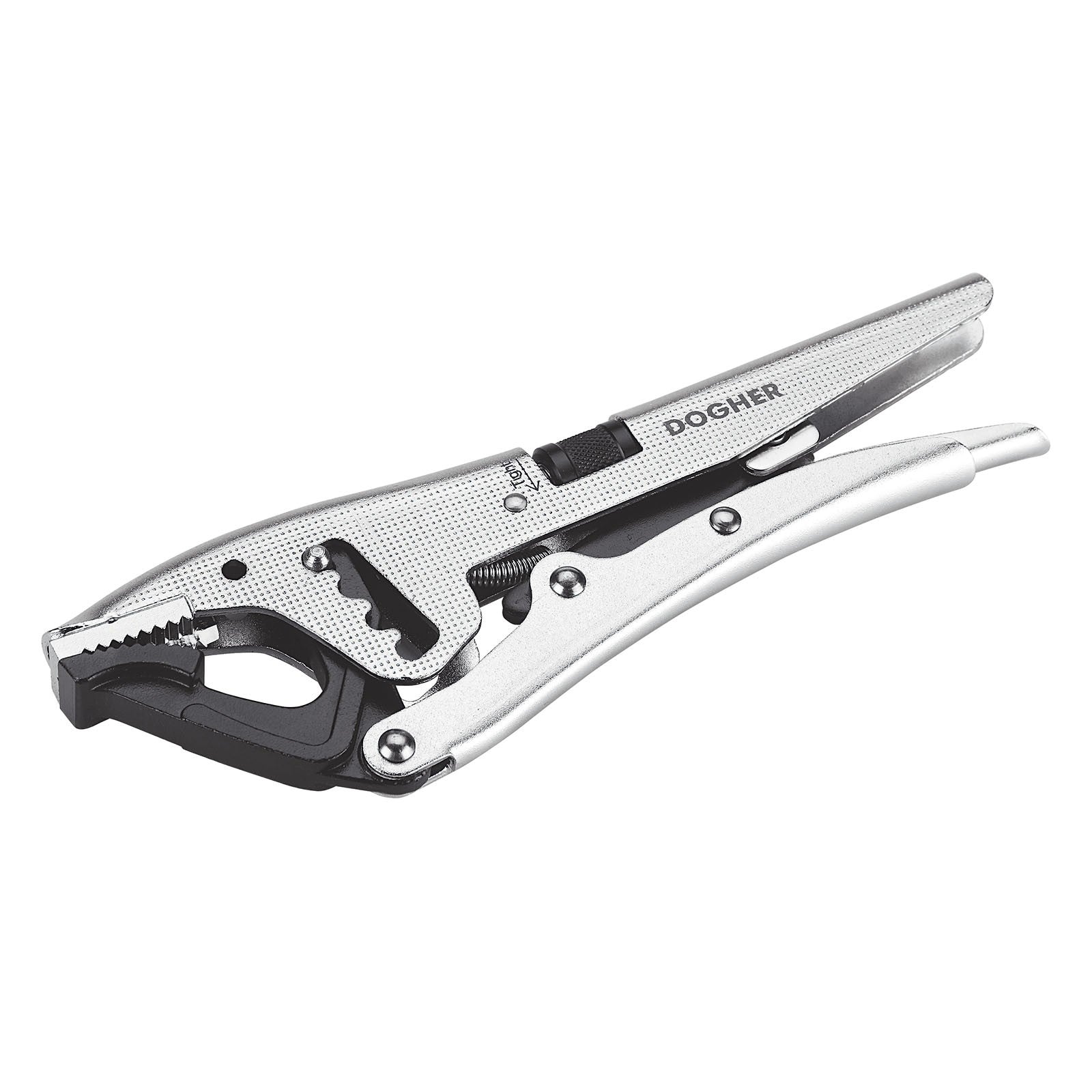 Dogher 275F-010 - Tenaza Grip Boca Curva Gran Capacidad 220mm