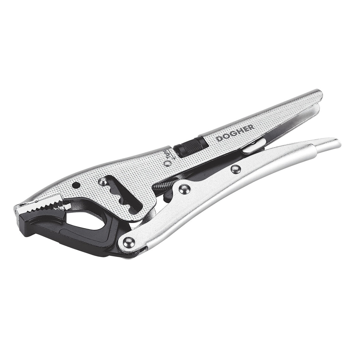 Dogher 275F-010J - Expositor Mostrador de 10 Tenaza Grip Boca Recta Gran Capacidad 220mm