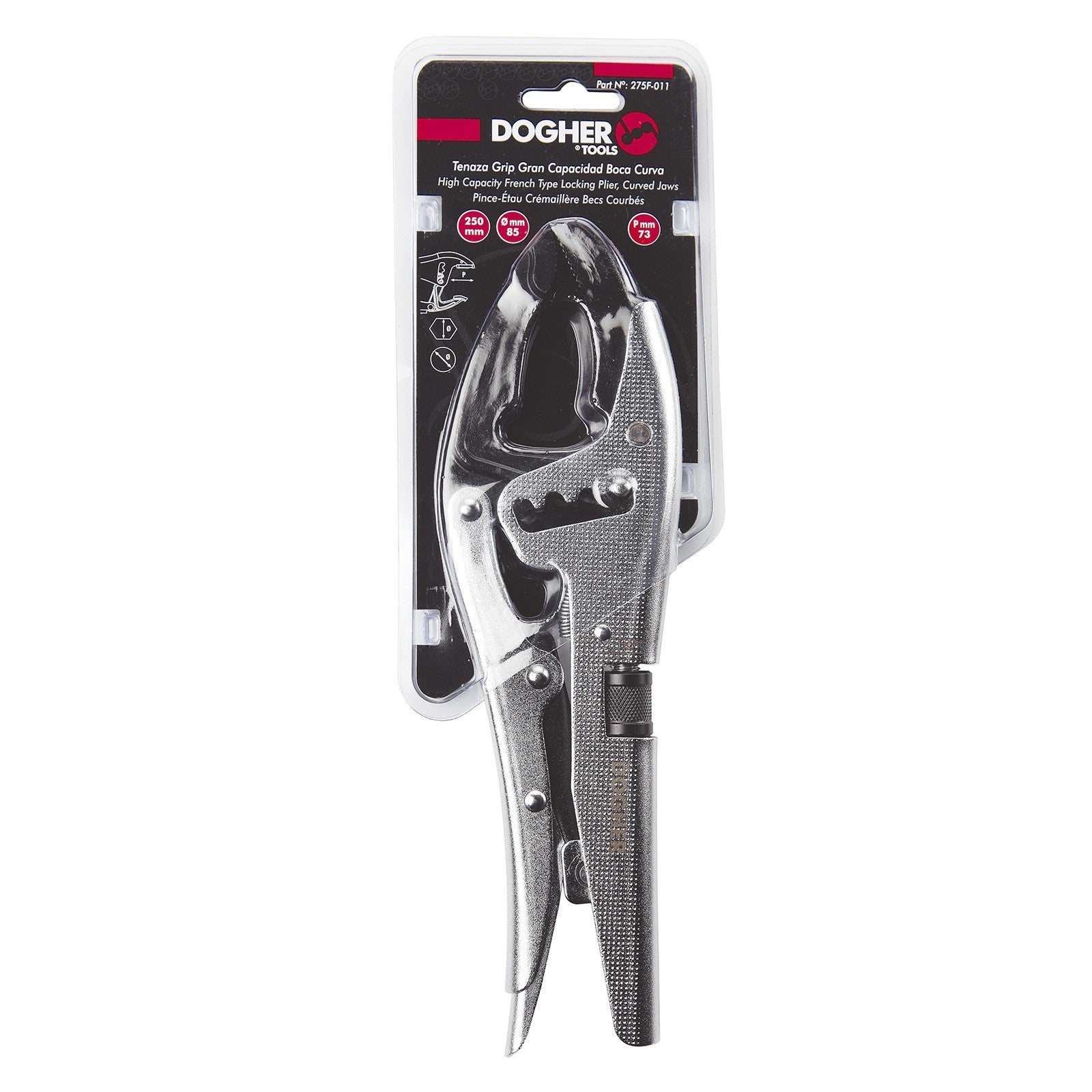 Dogher 275F-011 - Tenaza Grip Boca Curva Gran Capacidad