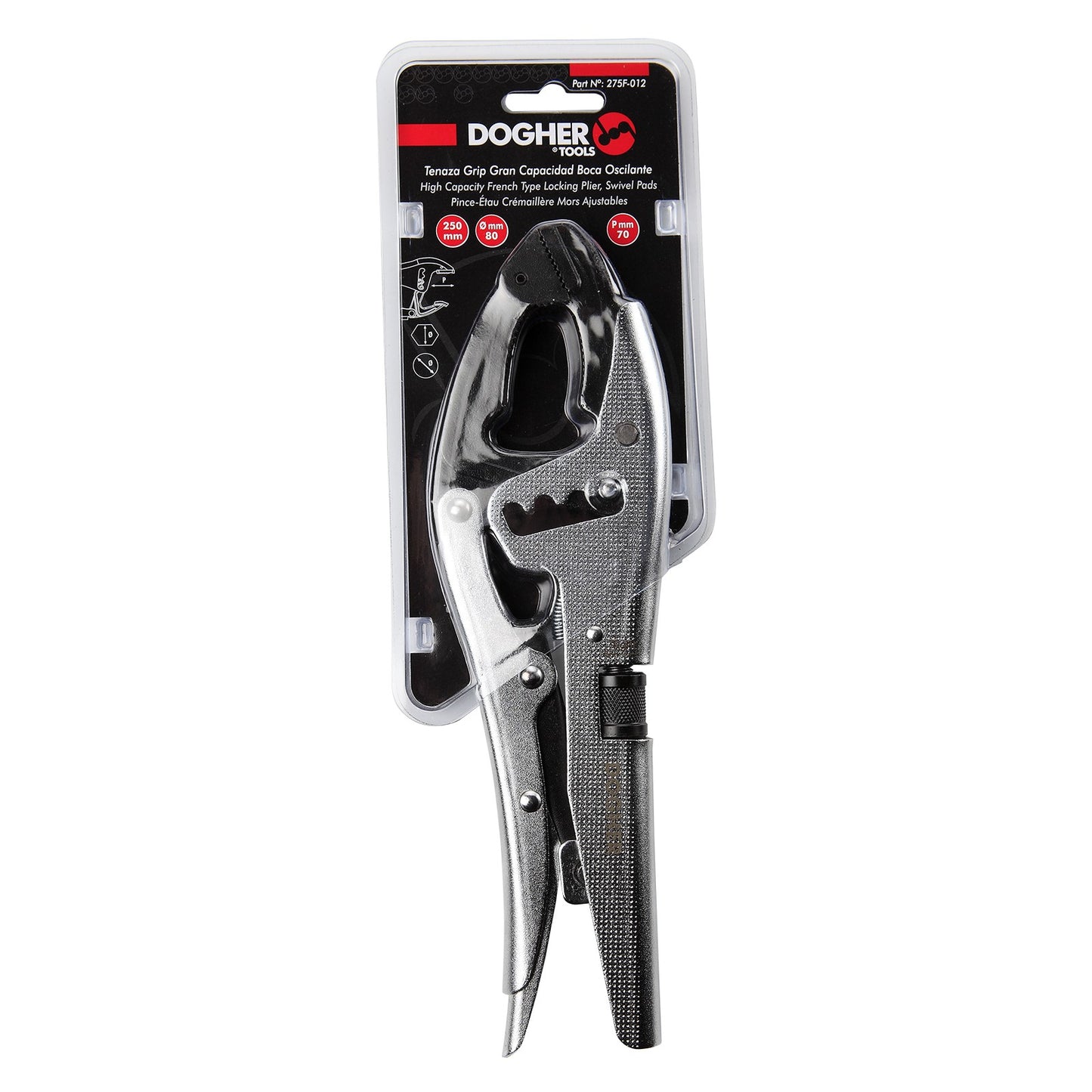 Dogher 275F-012 - Tenaza Grip Boca Oscilante Gran Capacidad 250mm