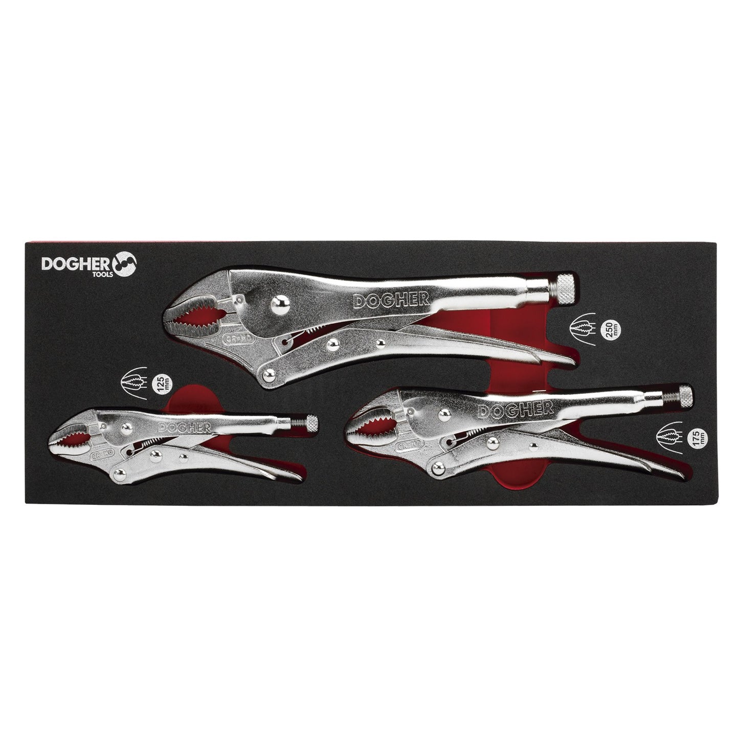 Dogher 276-080 - Bandeja Combinable 1/4 - 3 Tenazas Grip