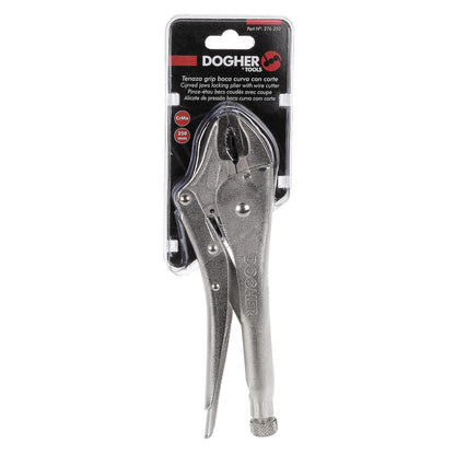 Dogher 276-125 - Tenaza Grip de Boca Curva con Corte 125mm
