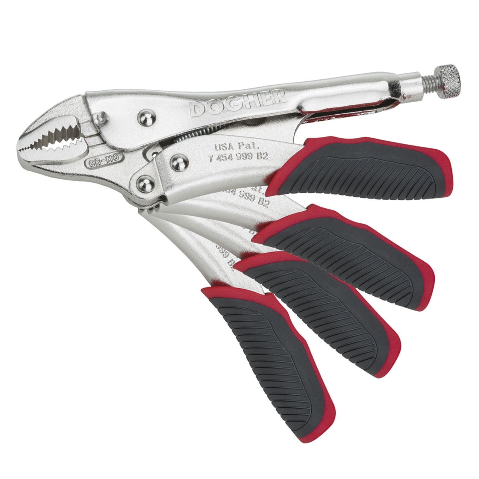 Dogher 276P-175 - Tenaza Grip Plus de Boca Curva con Corte 175mm