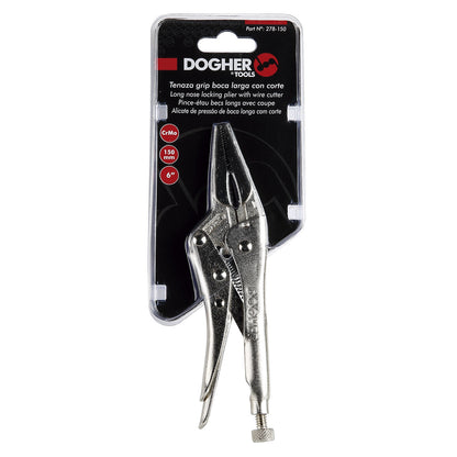 Dogher 278-150 - Tenaza Grip Boca Larga con Corte 150mm
