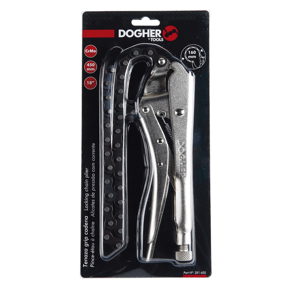 Dogher 281-450 - Tenaza Grip Cadena 500mm