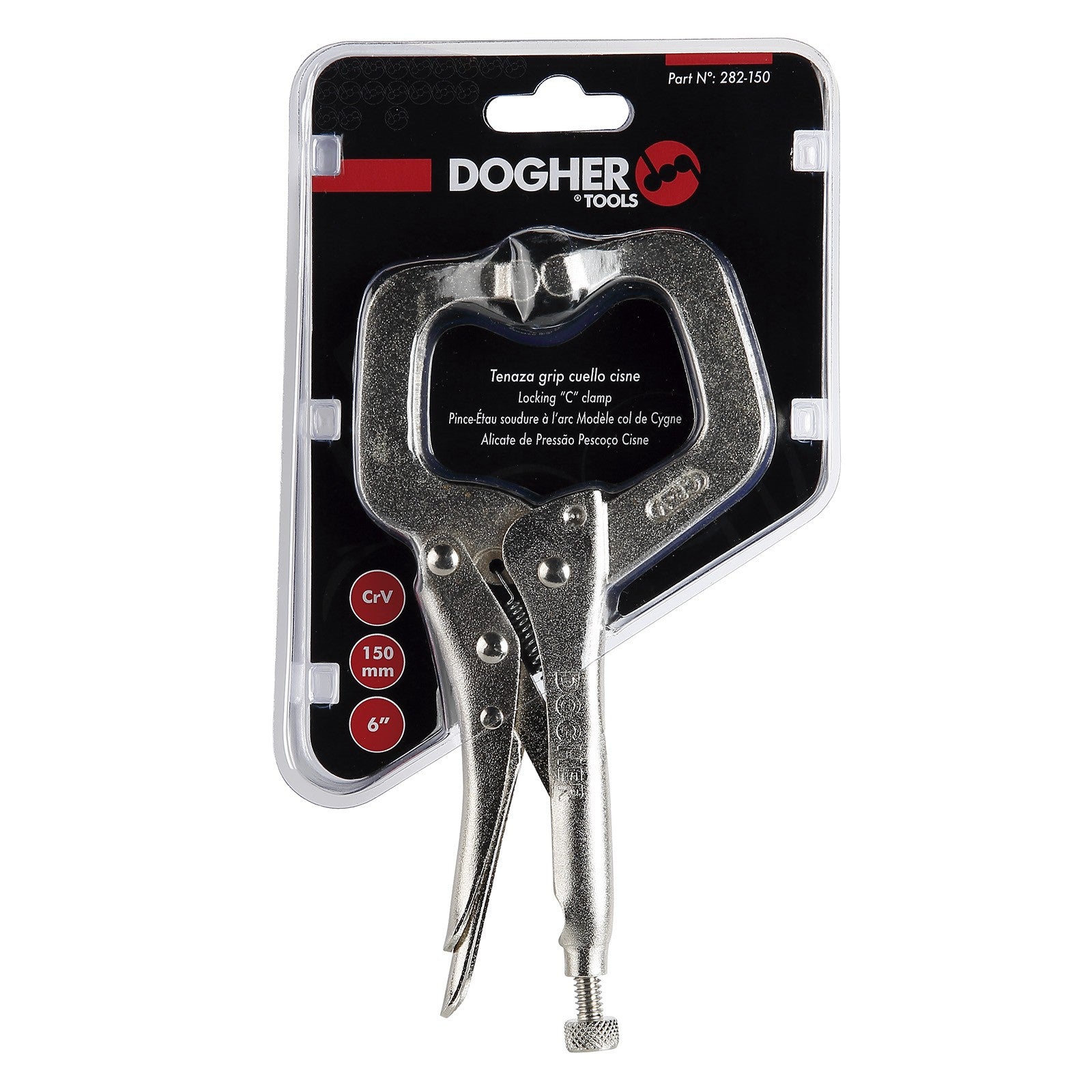 Dogher 282-150 - Tenaza Grip Cuello Cisne 150mm