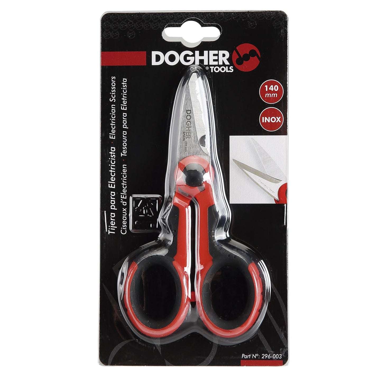 Dogher 296-003 - Tijera para Electricista 140mm