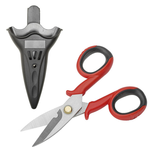 Dogher 296-007 - Tijera Profesional para Electricista + Funda 145mm