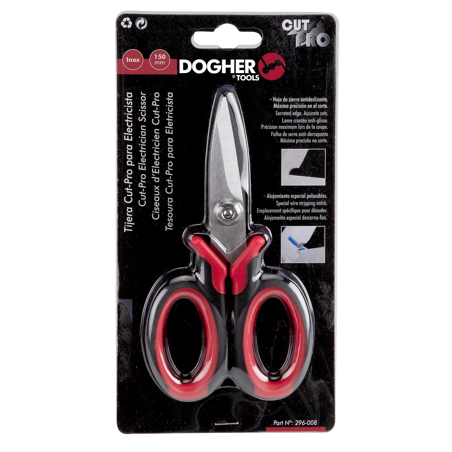 Dogher 296-008 - Tijera Cut-Pro para Electricista 150mm
