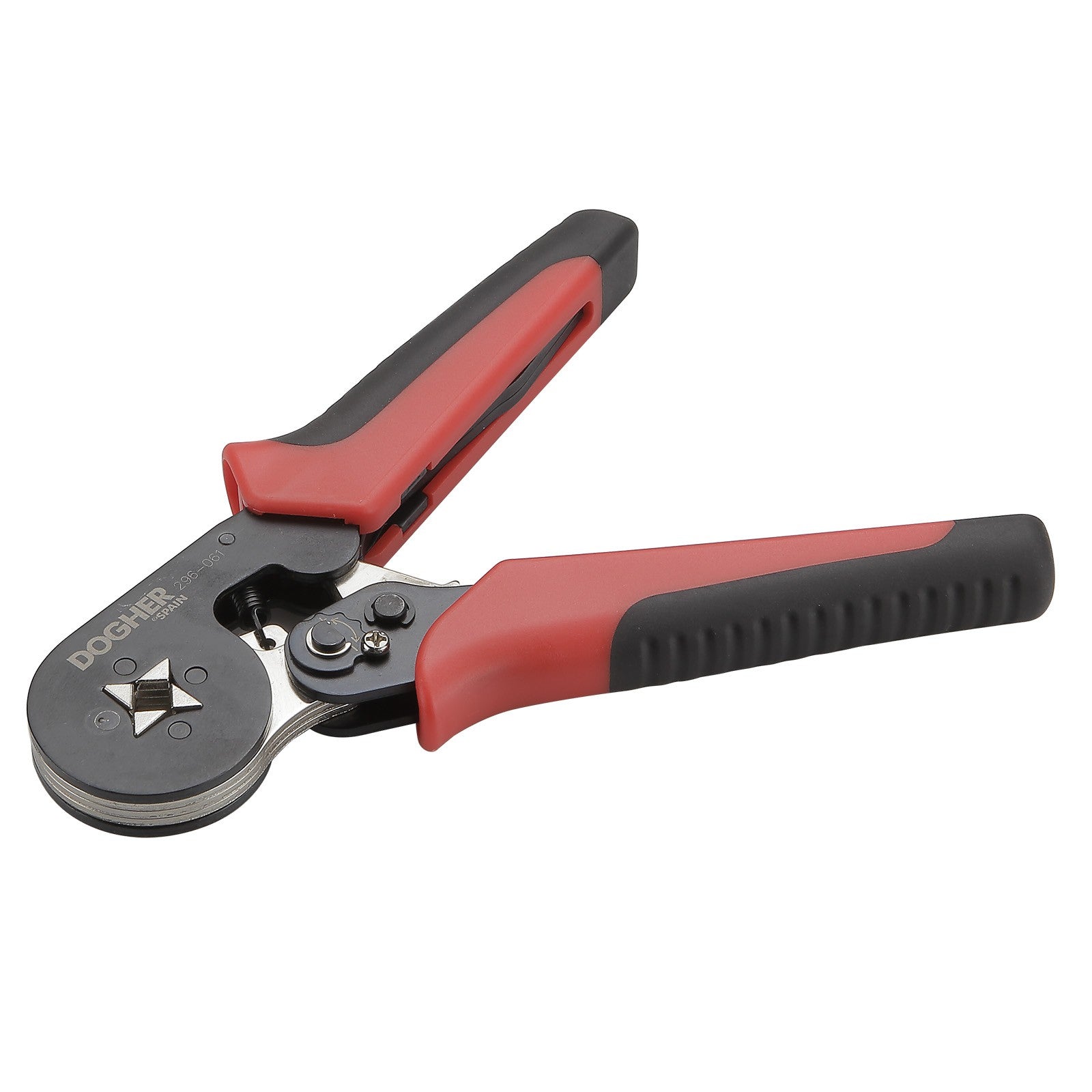 Dogher 296-061 - Crimpadora Carraca para Punteras Huecas Aisladas y Acceso Lateral