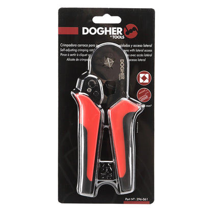Dogher 296-061 - Crimpadora Carraca para Punteras Huecas Aisladas y Acceso Lateral