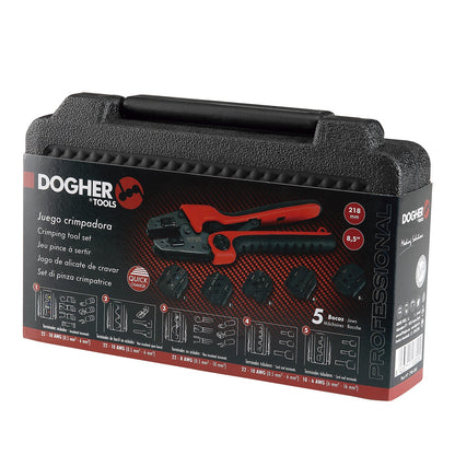 Dogher 296-064 - Juego Crimpadora 5 Cabezas Intercambiables
