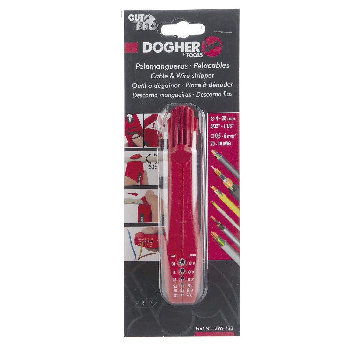 Dogher 296-132 - Pela-mangueras · Pela-cables Cut-Pro
