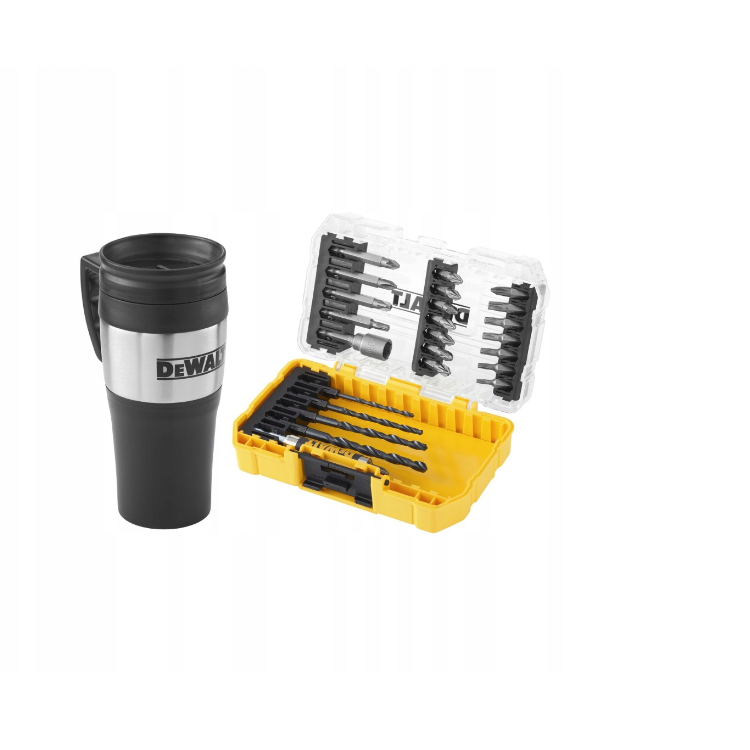 DeWALT DT70707-QZ - Juego de puntas de destornillador (26 piezas) Incluye vaso, color negro y amarillo.