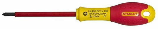 STANLEY 1-65-417 - Destornillador aislado vde 1000v FatMax pozidrive pz0 x 75 mm