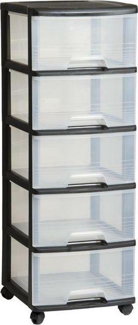 Curver Cesta de plástico Negro 37 x 39 x 100