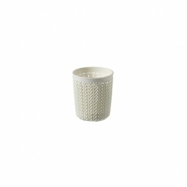 Curver - Tarro Organizador Knit S - Redondo - Color Marrón Topo