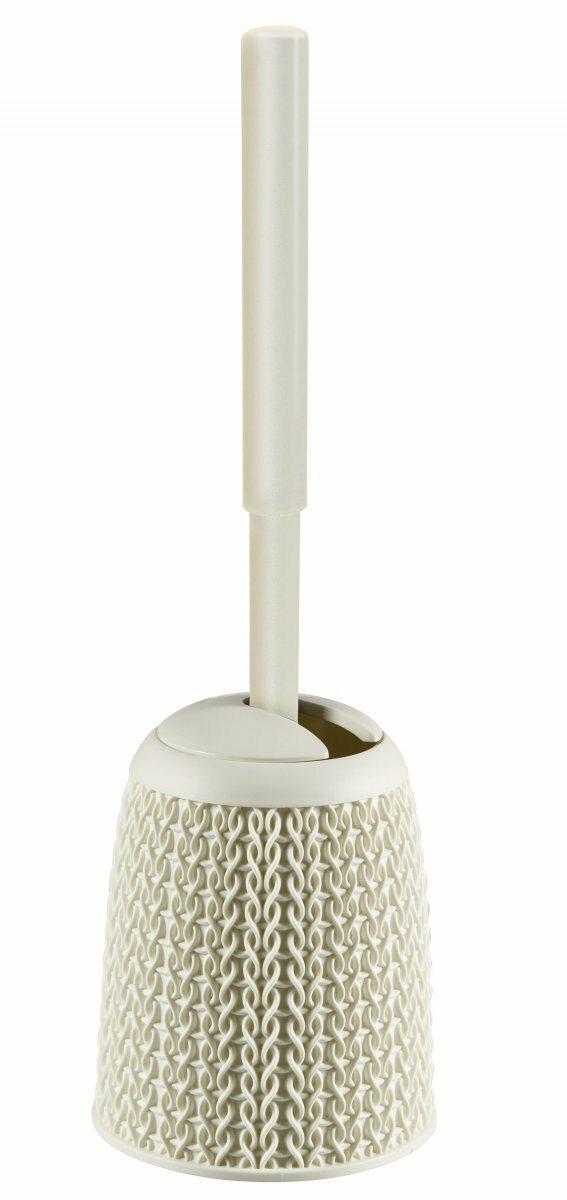 Keter Curver - Escobillero Knit para Baño - Color Marrón Topo
