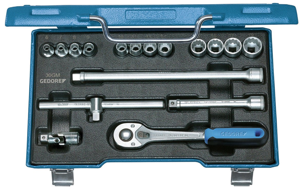 30 GMU-3 - Juego de Vasos Hexagonales 3/8" - Ferrotecnia