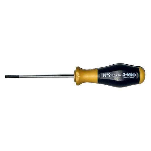 Felo 90003210 - Destornillador Felo Serie Nº 9 3,0x0,5x80 mm.