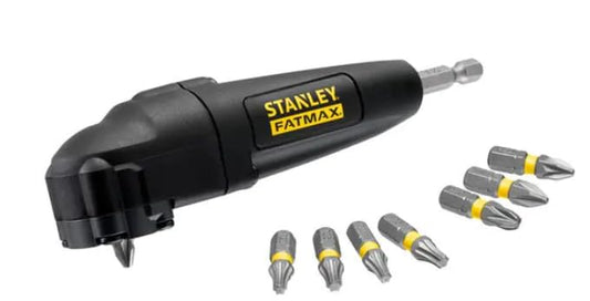 Stanley - Adaptador angular para puntas + 9 puntas de impacto Torsion de 25 mm