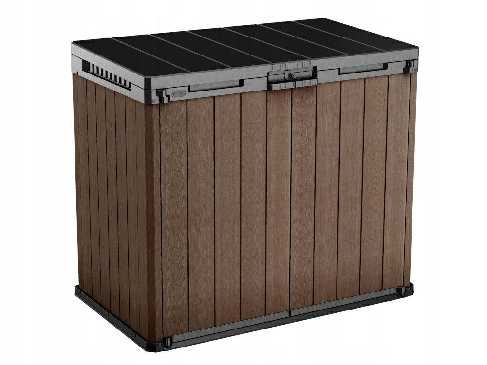 Keter SIO Darwin, Cobertizo de jardín, almacenaje Exterior, 1150 L, Color Marrón, 140 x 120 x 80 cm