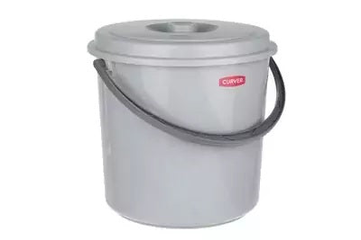 Curver Cubo Curver 16l con tapa gris 241751