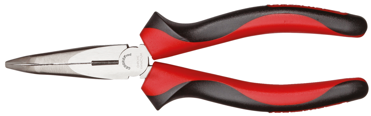 Pince semi-ronde GEDORE rouge R28512200, angle de 45°, L=200 mm